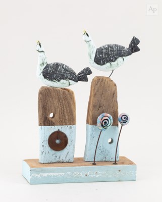 Lot 58 - MARK SMITH (born 1964); a mixed media seagull...