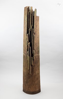 Lot 89 - NIGEL EDMONDSON (1941-2025); a tall stoneware...