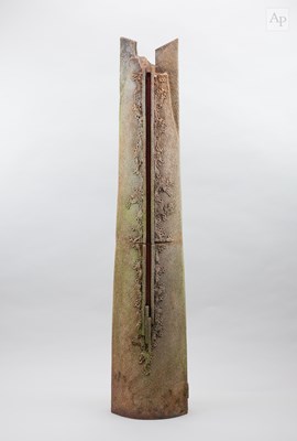 Lot 90 - NIGEL EDMONDSON (1941-2025); a tall stoneware...
