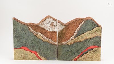 Lot 69 - NIGEL EDMONDSON (1941-2025); a diptych of...