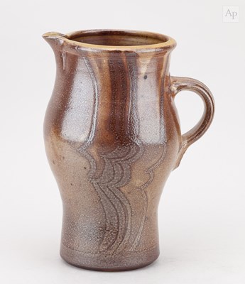 Lot 499 - MICHAEL CASSON (1925-2003); a salt glazed jug...