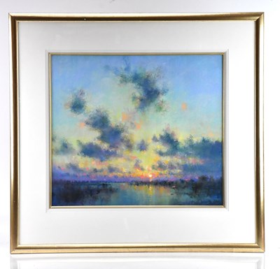 Lot 78 - NORMAN SMITH (b. 1949); pastel, ‘Dusk...