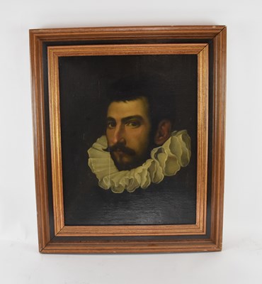 Lot 213 - UNATTRIBUTED; oil on canvas, portrait of a...