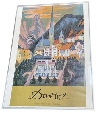 Lot 149 - A travel poster for Davos, Switzerland, 68 x...