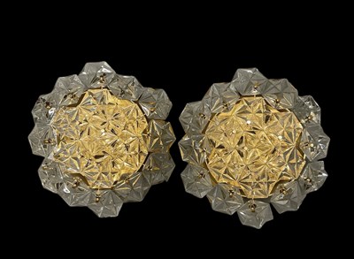 Lot 65 - KINKELDEY; a pair of vintage gilt metal...