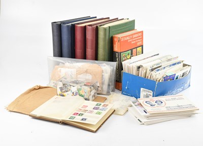 Lot 765 - WORLD STAMPS; in five old spring-back albums,...
