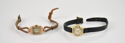Lot 645 - A vintage lady's gold plated Omega...