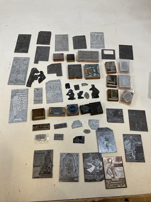 Lot 44 - An interesting collection of printing blocks...
