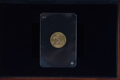 Lot 606 - A George V half sovereign, 1914, encapsulated...