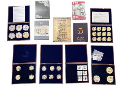 Lot 616 - Eleven cased coin sets and coin packs...