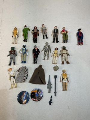 Lot 155 - A group of original plastic Star Wars figures...