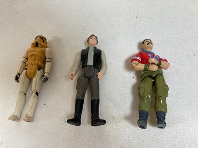 Lot 155 - A group of original plastic Star Wars figures...