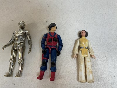 Lot 155 - A group of original plastic Star Wars figures...