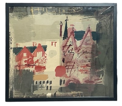 Lot 163 - JOHN PIPER (1903-1992); a screen print on...