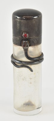 Lot 447 - A late Victorian glass scent bottle, with...