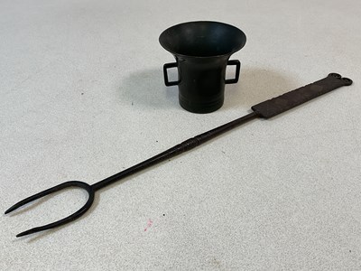 Lot 316 - A 17th/18th century English wrought iron...