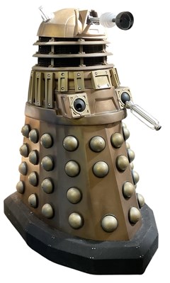 Lot 216 - DOCTOR WHO INTEREST; a large full size bronzed...