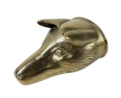 Lot JOHN HARRIS; a fine George III gilt silver fox...