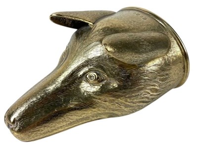 Lot 1135 - JOHN HARRIS; a fine George III gilt silver fox...