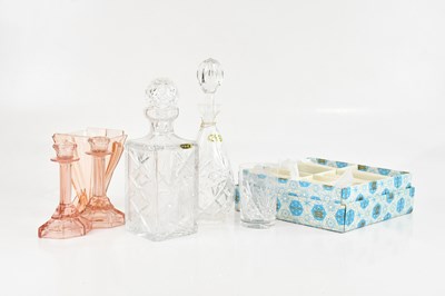 Lot 1790 - A collection of cut glass comprising two...