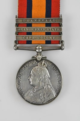 Lot 1215 - A Victorian South Africa medal awarded to 887...