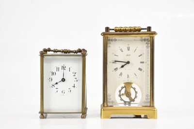 Lot 246 - A late 19th century French brass cased...