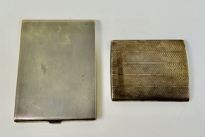 Lot 512 - A George VI hallmarked silver cigarette case,...