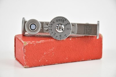 Lot 1804 - E LEITZ WETZLAR; a brushed steel range finder,...
