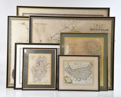 Lot 1016 - C & J GREENWOOD; a map of Chester, 65 x 75cm,...