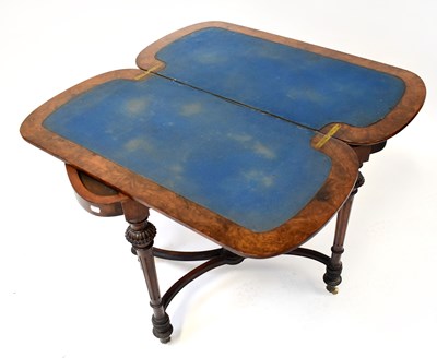 Lot 9 - A Victorian inlaid burr walnut rectangular...