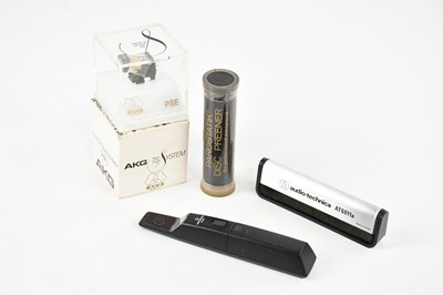 Lot 32 - Four turntable accessories, to include an AKG...