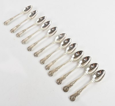 Lot 176 - A set of twelve William IV hallmarked silver...