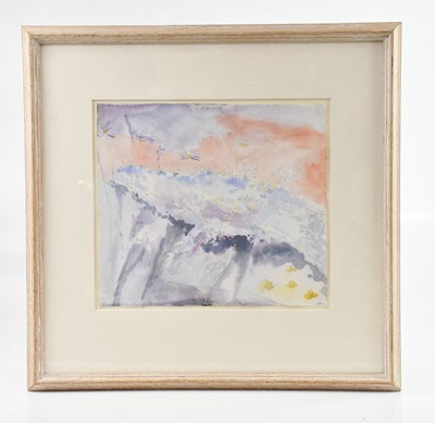 Lot 1162 - NORMAN ADAMS; watercolour, 'A Sea of Daisies',...