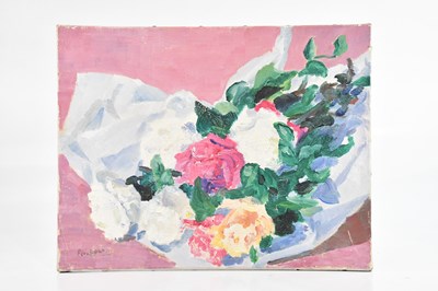 Lot 1192 - RONALD ALLAN; oil on canvas, still life study...