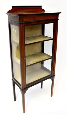 Lot 12 - A small Regency-style mahogany display cabinet,...