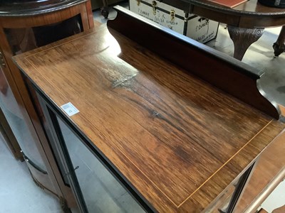 Lot 12 - A small Regency-style mahogany display cabinet,...