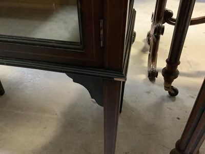 Lot 12 - A small Regency-style mahogany display cabinet,...