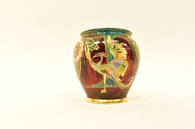 Lot 158 - CARLTON WARE; a china vase of baluster shape,...