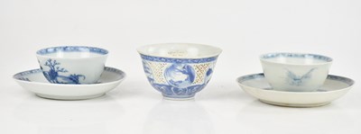 Lot 1535 - NANKING CARGO; two Chinese blue and white...