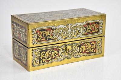 Lot 356 - TAHAN, PARIS; a good Boulle work casket...
