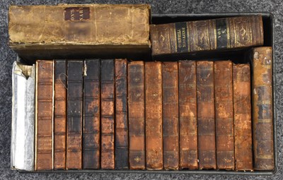 Lot 227 - A miscellany of antiquarian leather bindings,...