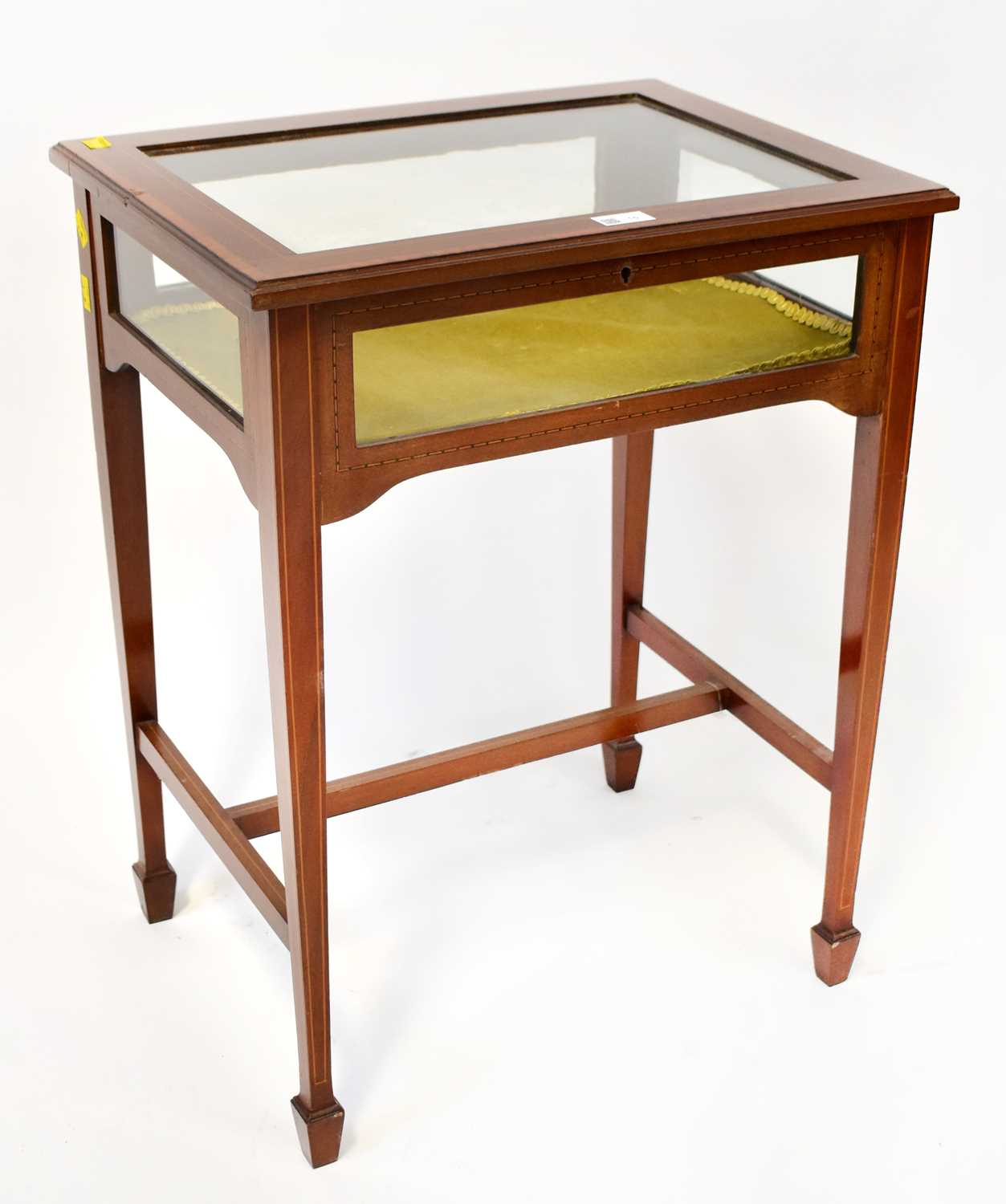 Lot 15 - An early 20th century mahogany string inlaid...