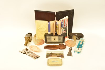 Lot 257 - Various collectibles comprising a pair of...