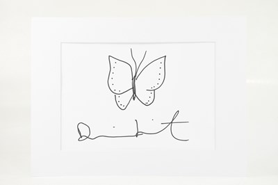 Lot 63A - DAMIEN HIRST (born 1965); black ink drawing,...