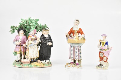Lot 1662 - DERBY; an 18th century softpaste porcelain...