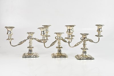 Lot 34 - VINERS; three George V hallmarked silver three...