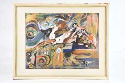 Lot 1188 - EVE F TAYLOR; oil on board, 'Ecstasy', signed...
