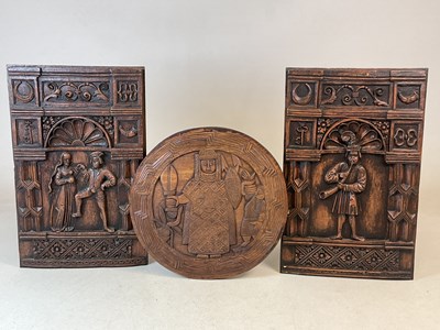 Lot 135 - A pair of early 20th century carved...