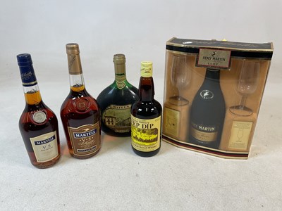 Lot 288 - COGNAC; a bottle of REMY MARTIN VSOP in a...