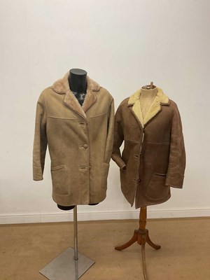 Lot 259 - Two lady's sheepskin coats, one 1960s, the...